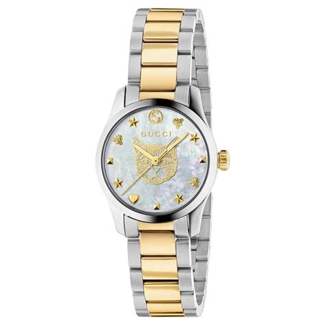 mother of pearl gucci watch|gucci mystic cat watch.